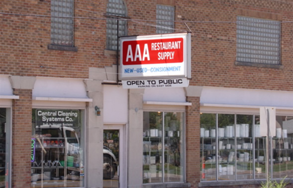 AAA Restaurant Supply Storefront Building